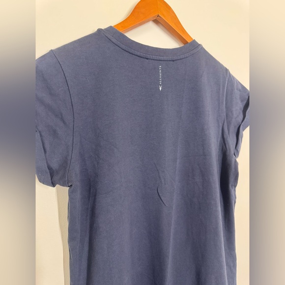 AllSaints Navy Blue Short Sleeve Maxi Dress Size 4 NWOT - Picture 9 of 13